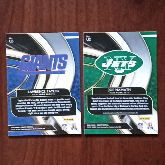 Joe Namath, Lawrence Taylor Unbreakable inserts🔥 - Picture 4 of 4